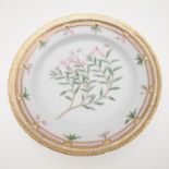 ROYAL COPENHAGEN - FLORA DANICA CABINET PLATE.