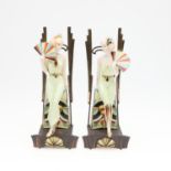 ALBANY CHINA - PAIR OF ART DECO FIGURES.
