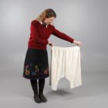 ROYAL INTEREST - QUEEN VICTORIA, RARE PAIR OF BLOOMERS & CHEMISE.