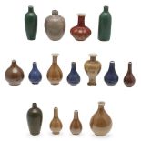 COLLECTION OF CHINESE MINIATURE BOTTLES - COLLECTION LABELS FOR SIDNEY MOSS & JOHN SPARKS.