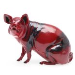 ROYAL DOULTON PRESTIGE FLAMBE - 2007 YEAR OF THE PIG.