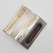 AN ART-DECO NORTH AMERICAN BOOK MATCH HOLDER.