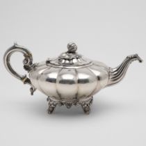 A VICTORIAN IRISH TEA POT.