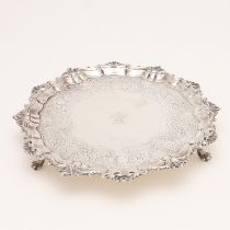 A GEORGE II SALVER.