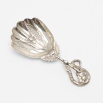 A VICTORIAN CADDY SPOON.