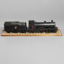 SCRATCH BUILT STEAM LOCOMOTIVE & TENDER - 3 1/2 INCH GUAGE.