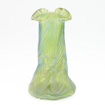 LOETZ STYLE ART GLASS VASE.