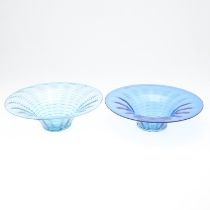 WHITEFRIARS THREADED GLASS BOWLS - BARNABY POWELL.