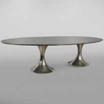 JULIAN CHICHESTER - LARGE CONTEMPORARY DINING TABLE 'DAKOTA'.