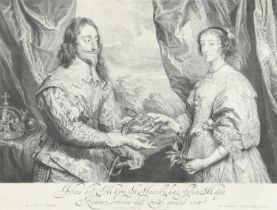 SIR ANTHONY VAN DYCK (1599-1641). After. KING CHARLES I AND HENRIETTA MARIA.
