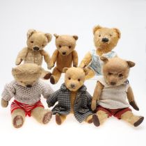 VARIOUS VINTAGE TEDDY BEARS INCLUDING CHAD VALLEY & CHILTERN.
