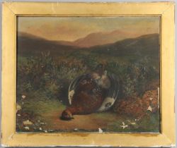 ABEL HOLD (1815-1896). DEAD RED GROUSE.