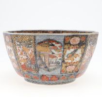 LARGE JAPANESE IMARI BOWL - MEIJI.