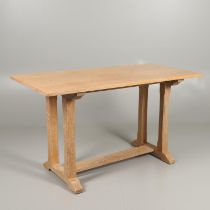 HEALS STYLE LIMED OAK DINING TABLE.