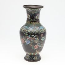 LARGE JAPANESE CLOISONNE VASE.