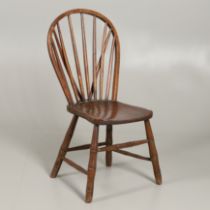 A 19TH CENTURY YEALMPTON ASH AND ELM SIDE CHAIR, CIRCA 1820.