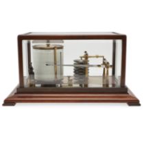 AN EARLY 20TH CENTURY MAHOGANY BAROGRAPH.