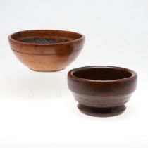 TREEN: A 19TH CENTURY SYCAMORE BOWL.