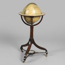 A GILMIN JOSLIN'S TERRESTRIAL GLOBE ON STAND, AMERICAN, CIRCA 1870.