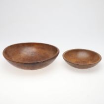 A 19TH CENTURY SYCAMORE DAIRY BOWL.