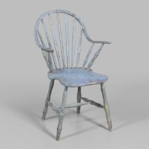 A RARE YEALMPTON PAINTED WINDSOR CHAIR, CIRCA 1820.