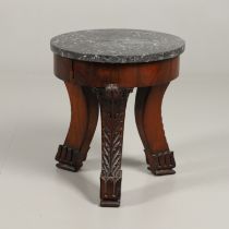 AN EMPIRE ROSEWOOD LOW TABLE.