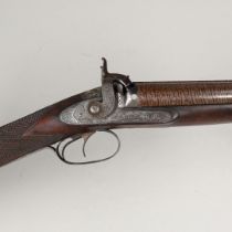 A FINE 19TH CENTURY 12 BORE SPORTING GUN BY GEORGE GIBBS OF BRISTOL.