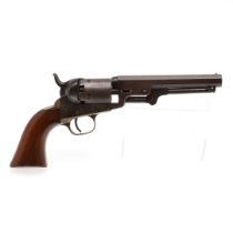 A COLT FIVE SHOT PERCUSSION POCKET REVOLVER NUMBER 99614.