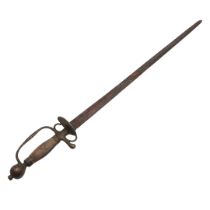 A MID 18TH CENTURY SHORT SWORD.
