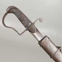 A 1796 PATTERN LIGHT CAVALRY TROOPERS SWORD AND SCABBARD.