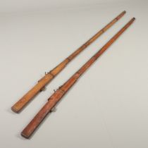 A PAIR OF 19TH CENTURY INDIAN MATCHLOCK RAMPART OR JINGAL GUN.