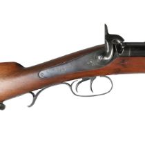 A FINE JACOBS DOUBLE BARREL RIFLE BY SWINBURN & SON, 1860.