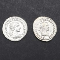 ROMAN IMPERIAL COINAGE: REIGN OF ELAGABALUS c.218-222. A.D. AND ANOTHER OF HOSTILIAN.