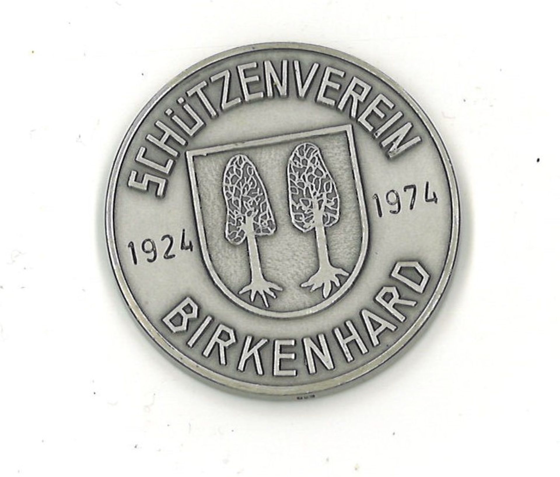 800er Silbermedaille "Schützenverein Birkenhard" 1924-1974