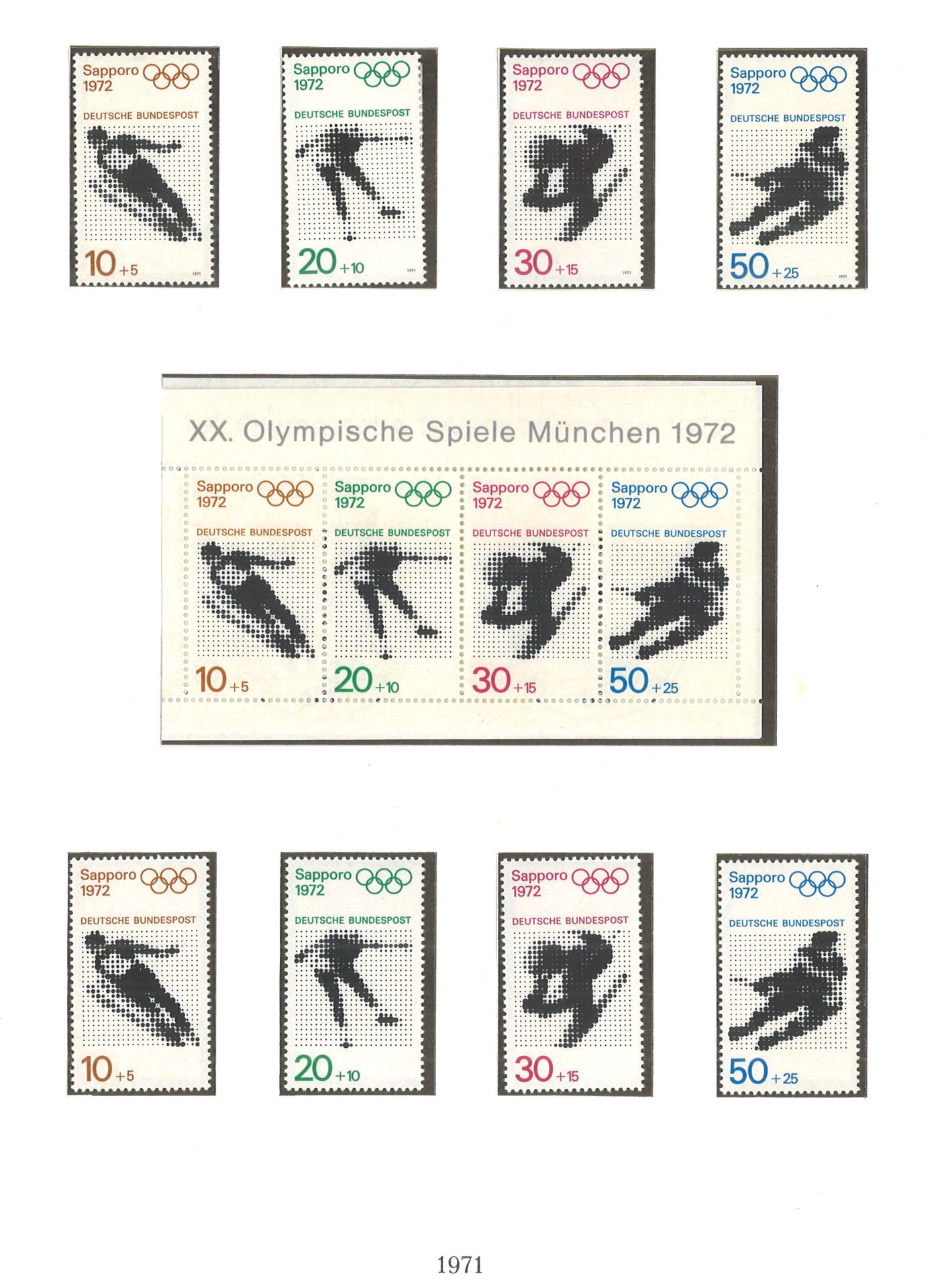 BRD Lindner Falzlosalbum, 1954-1976, meist postfrisch besammelt, mit Lücken. Bitte besichtigen! - Bild 4 aus 5