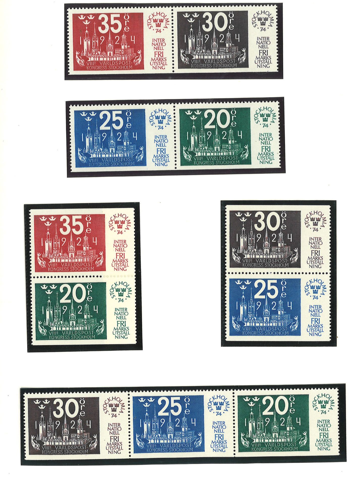 Schweden, postfrische Sammlung mit den Markenheftchen, - Blättern und Zusammendrucken aus den Jahren - Bild 2 aus 6