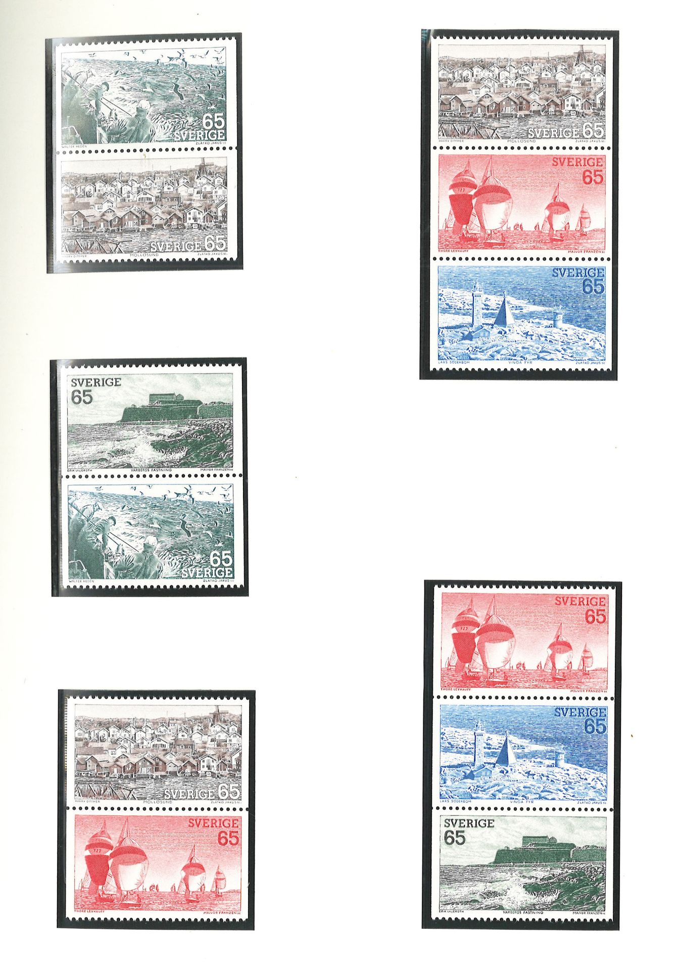 Schweden, postfrische Sammlung mit den Markenheftchen, - Blättern und Zusammendrucken aus den Jahren - Bild 4 aus 6