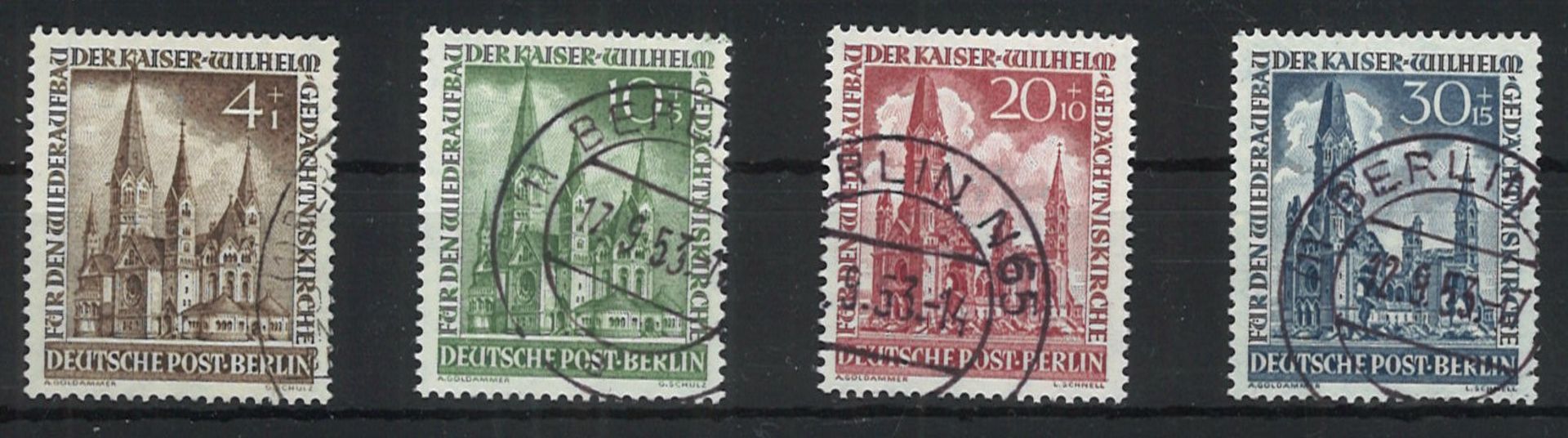 Berlin 1953, Michel Nr. 106-109, gestempelt