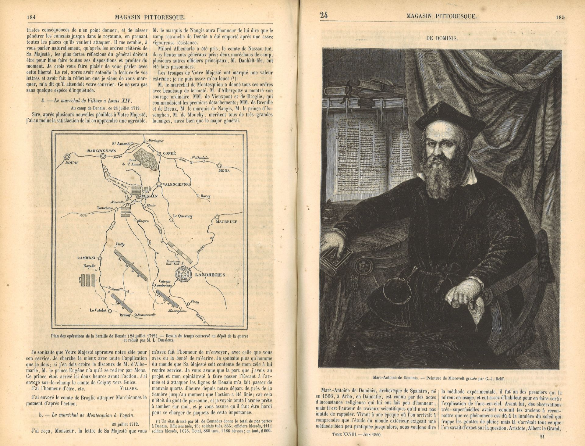 2x Bücher "Le Magasin Pittoresque" 1853 + 1860, Nr. 21 + 28. Mit Gebrauchsspuren - Image 2 of 3