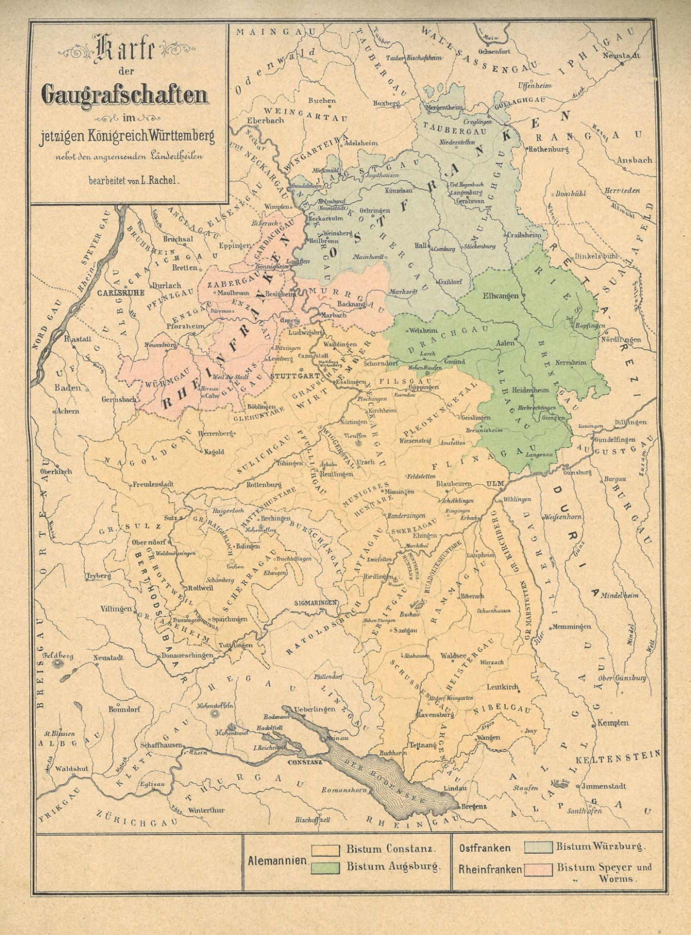 "Illustrierter Atlas für Schule und Haus vom Königreich Württemberg", Einband mit Gebrauchsspuren - Bild 3 aus 5