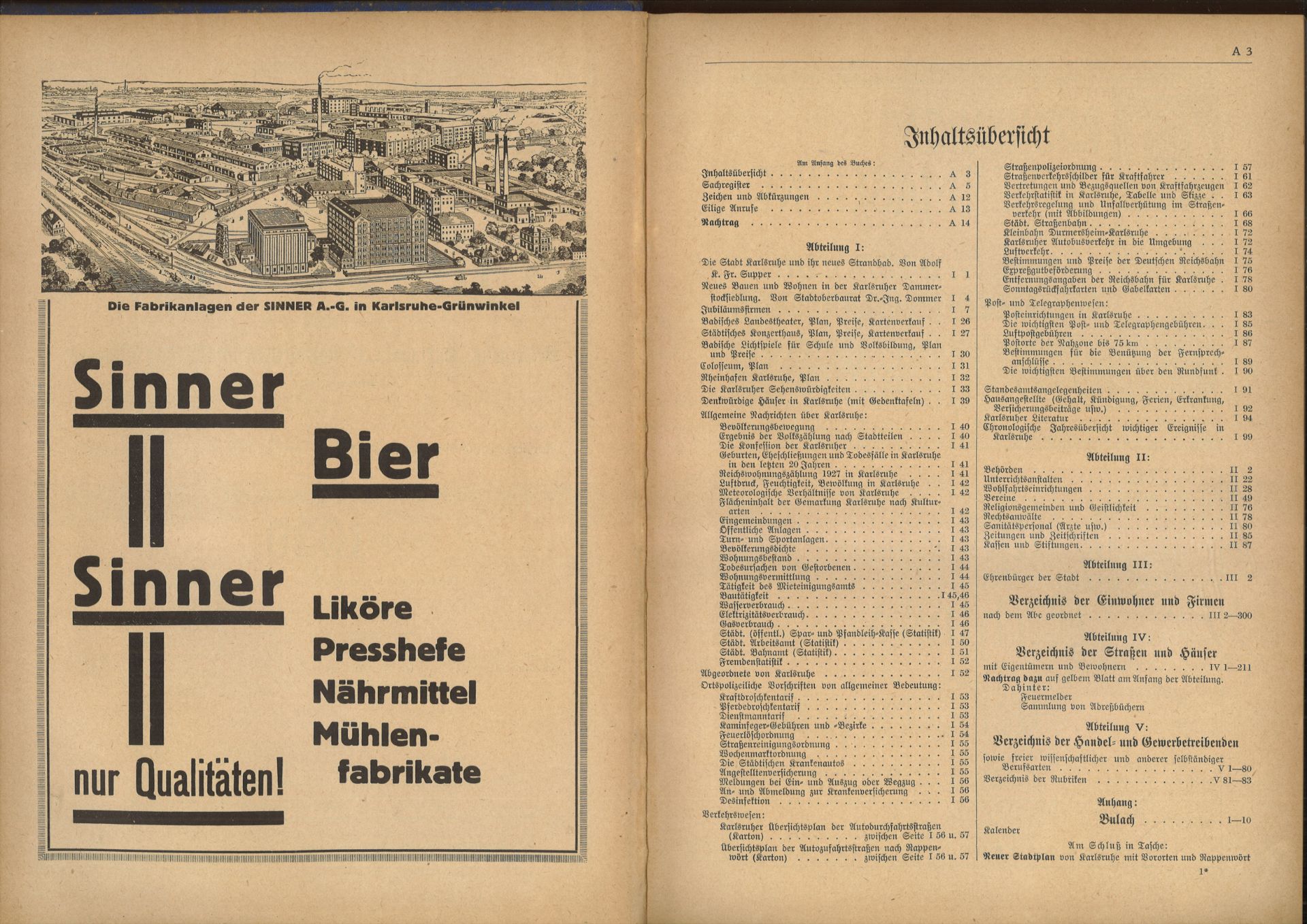 Adressbuch für die Landeshauptstadt Karlsruhe von 1930, siebenundfünfzigster Jahrgang, - Image 2 of 2