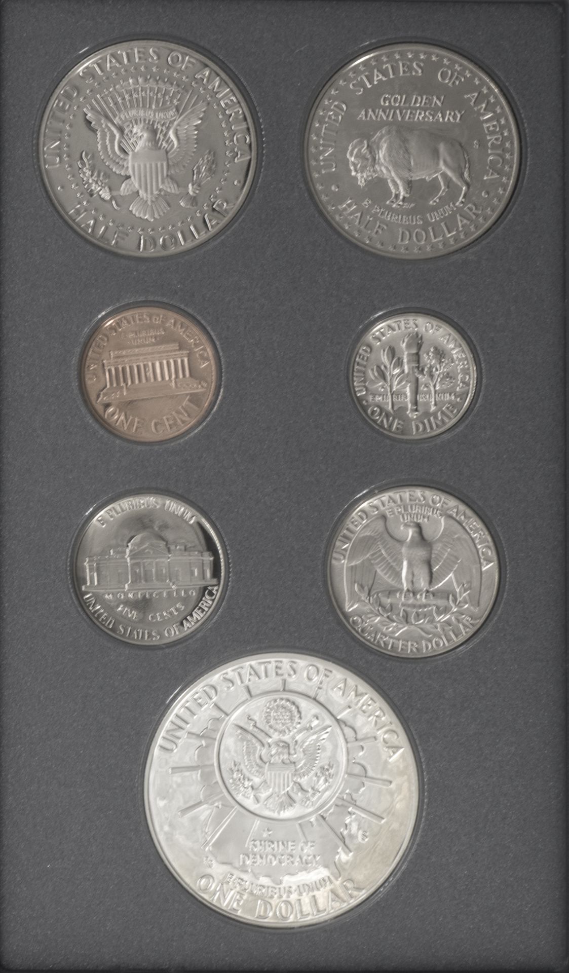 USA 1991, Prestige Set - Mount Rushmore Anniversary Coins. Qualität: PP. Im Etui als Buch. mit - Bild 2 aus 3