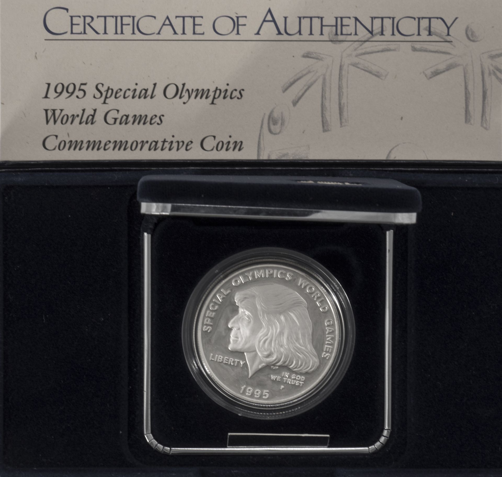 USA 1995, 1 Dollar - Silber - Gedenkmünze "Special Olympics World Games". Silber 900.