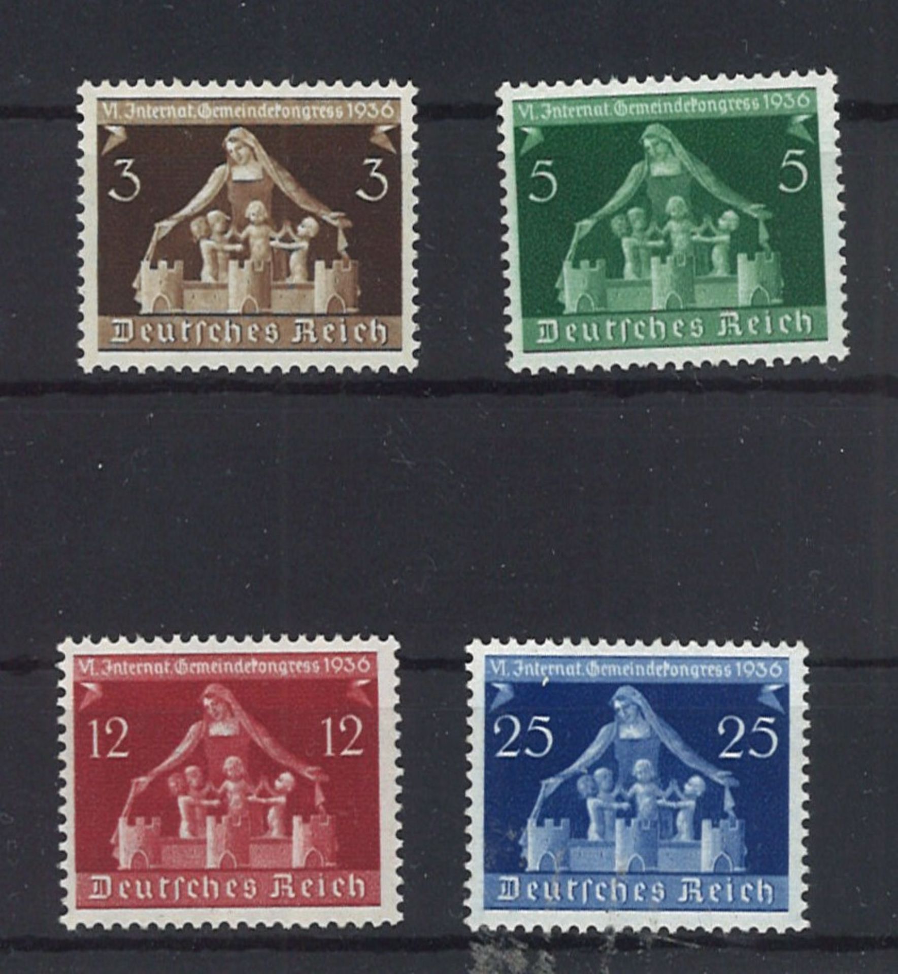 Deutsches Reich 1936, Mi. - Nr. 617/20. postfrisch