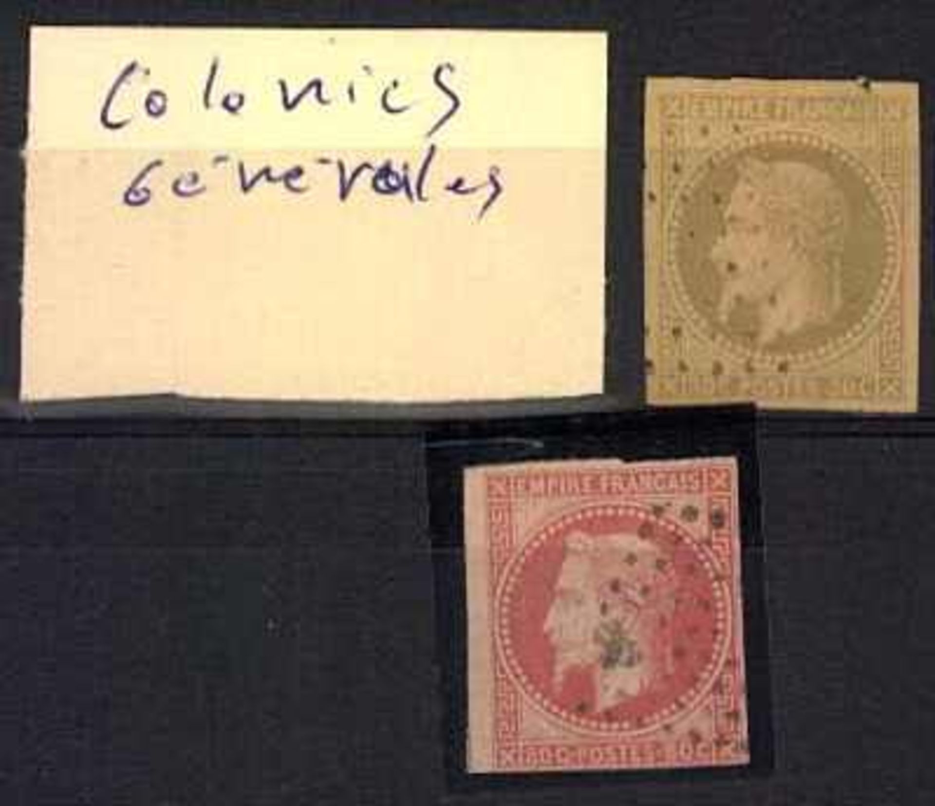 Frankreich 1871, MiNr. 8, Katalogpreis 40,00 Euro, MiNr. 9, Katalogpreis 90,00 Euro, Französische