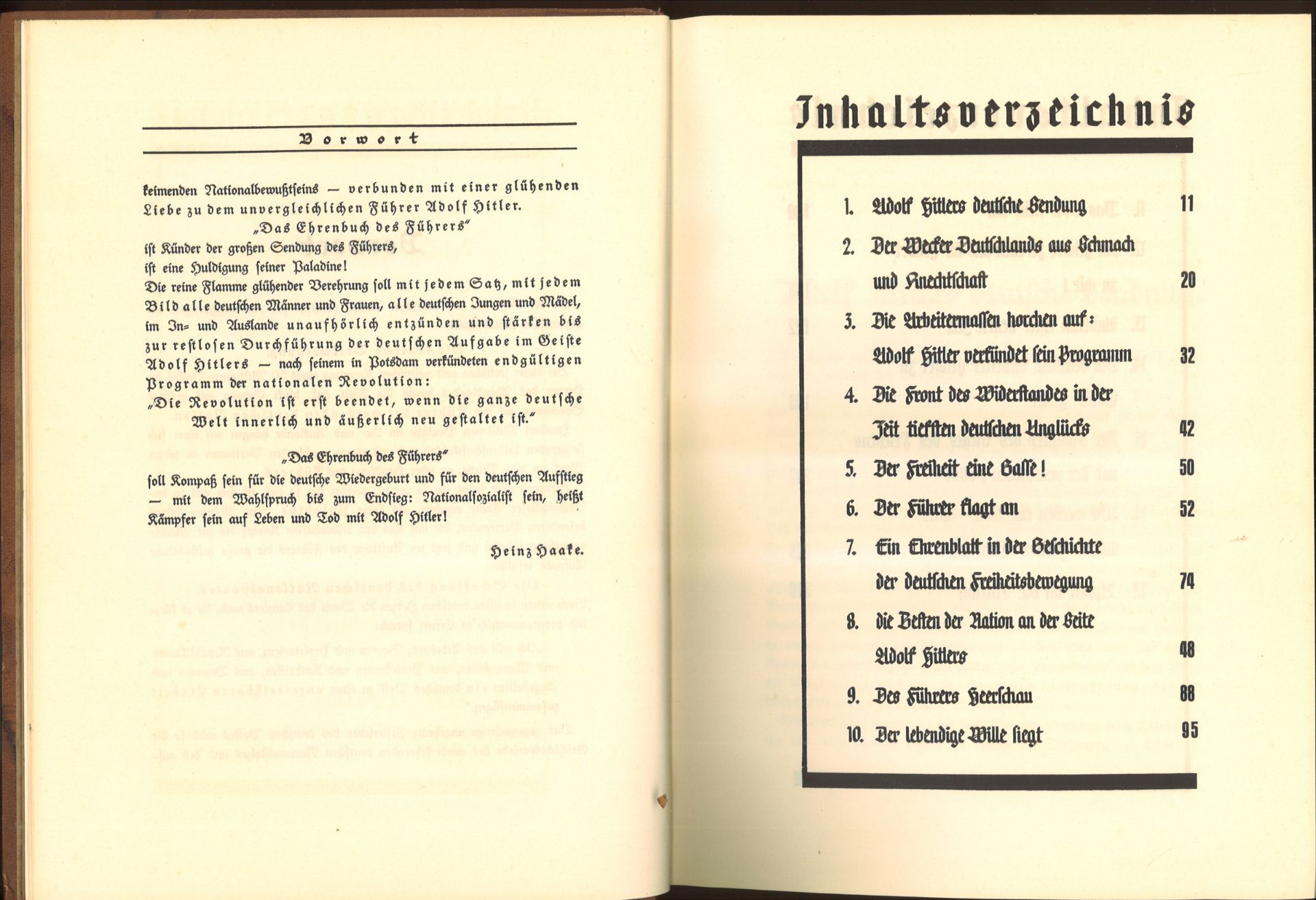 Das Ehrenbuch des Führers. Der Weg zur Volksgemeinschaft, Haake, Heinz (Hg.) Verlag: Floeder, - Image 4 of 4