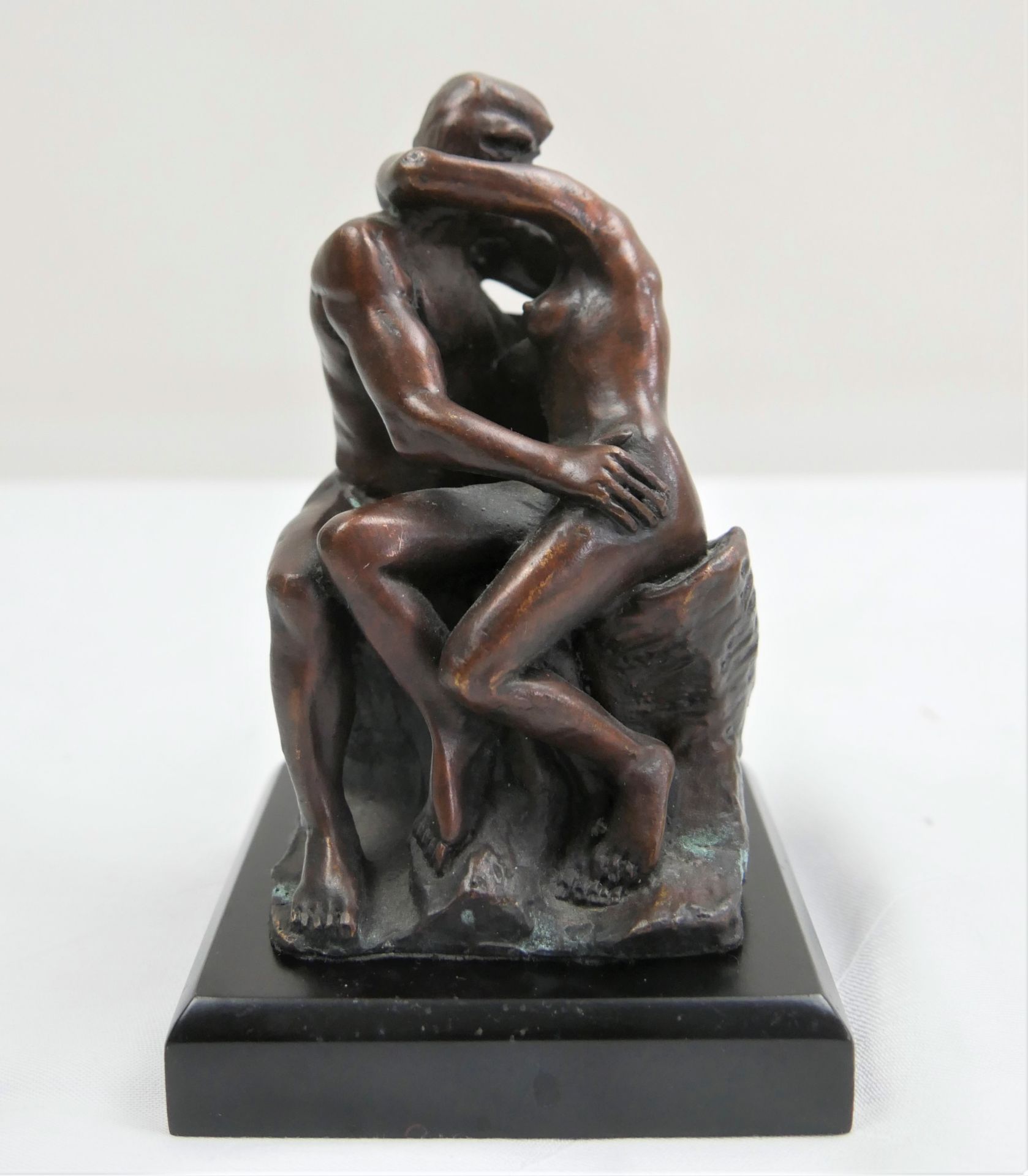 De Agostini Bronze Figur "Der Kuss" nach einem Werk von Rodin. In Original Verpackung. - Image 2 of 6