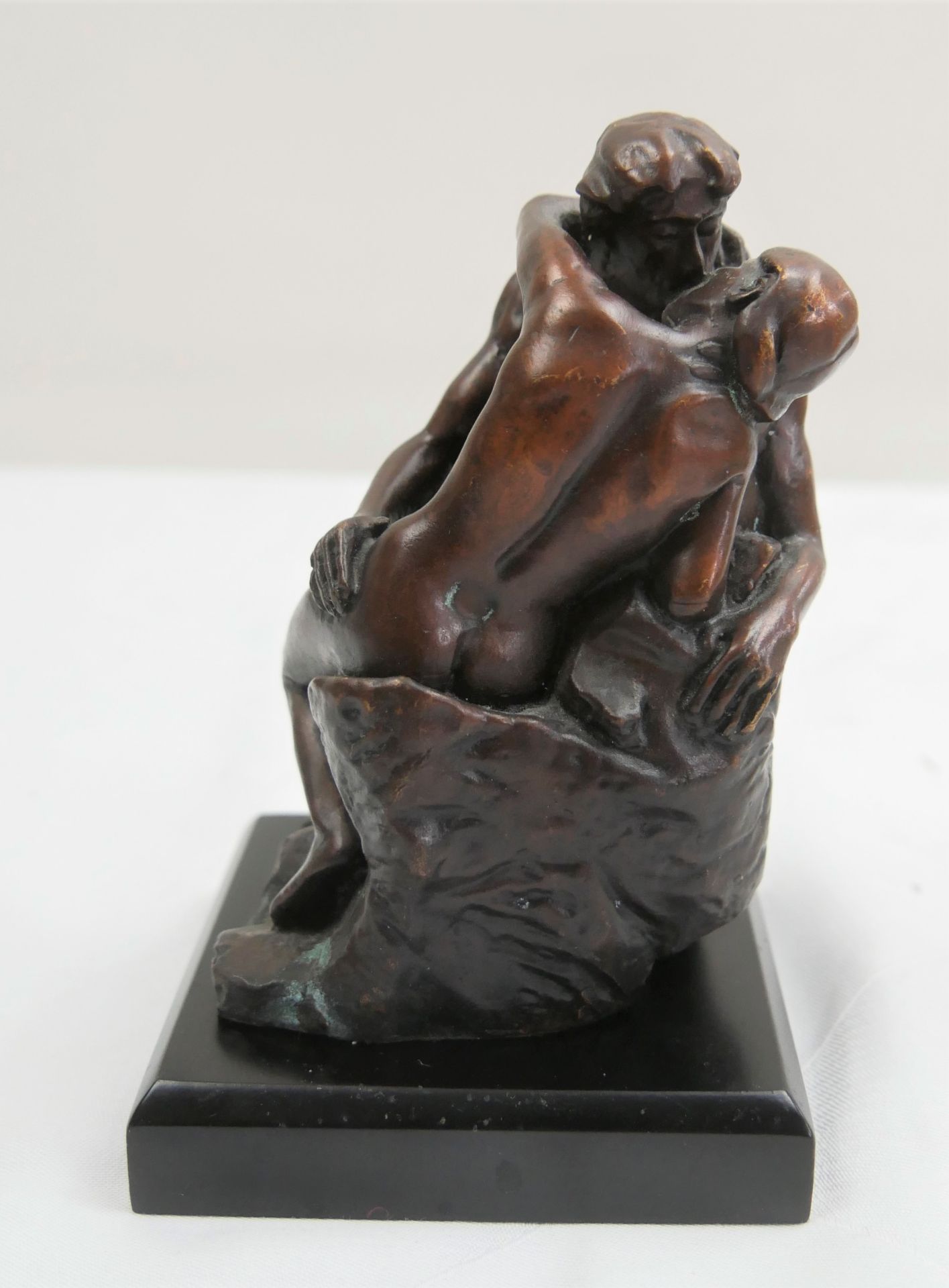 De Agostini Bronze Figur "Der Kuss" nach einem Werk von Rodin. In Original Verpackung. - Image 3 of 6