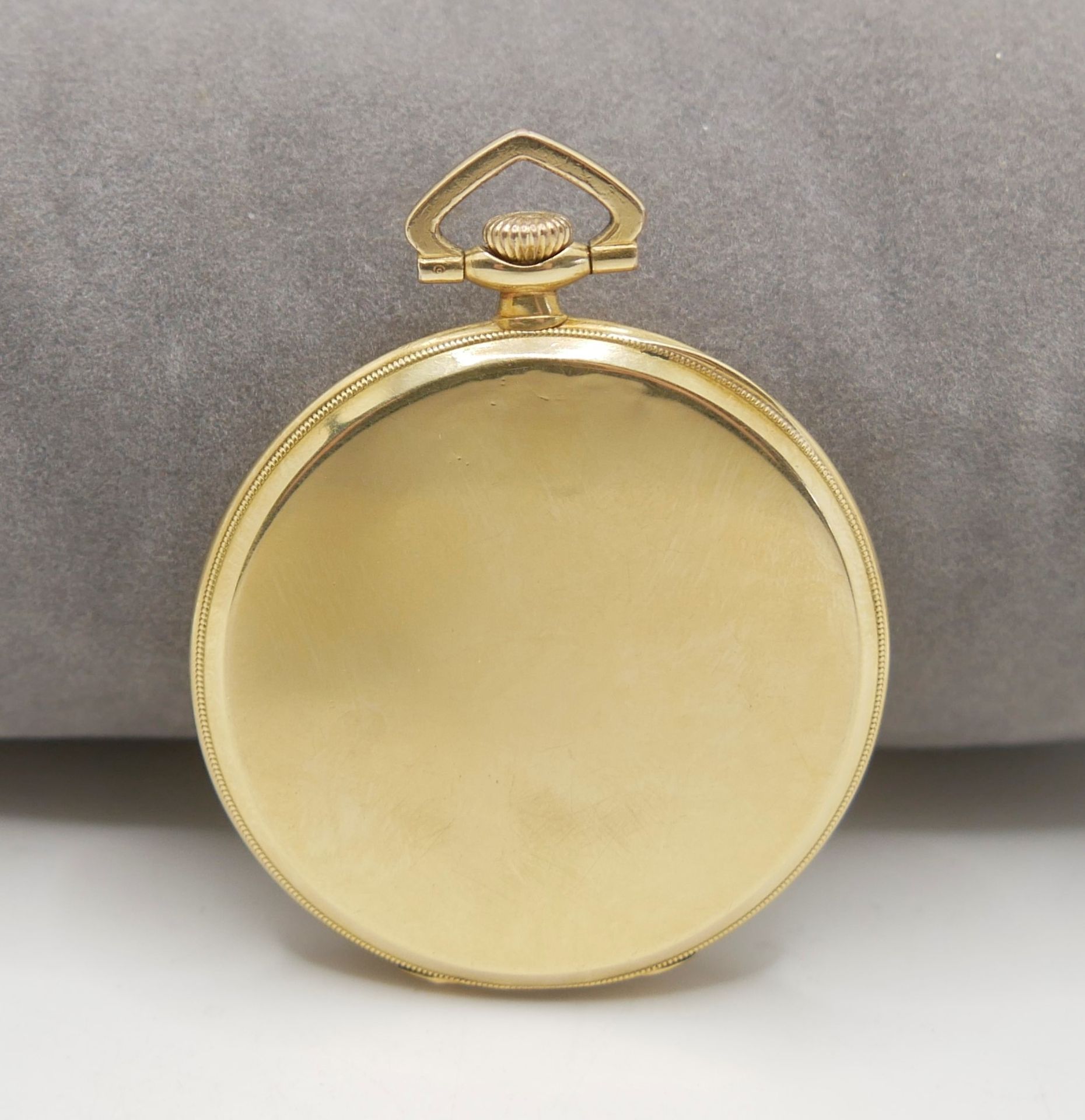 750er Goldene Taschenuhr. Hersteller: Zodiac Chronometre Locle & Genever. Funktion geprüft. - Image 2 of 2
