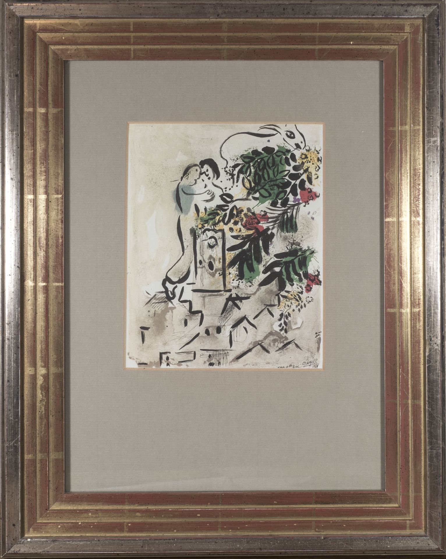 Marc Chagall 1954, "Vence" Cite des Arts et des Fleurs, 1954 . Druck nach einem Plakat für die Stadt